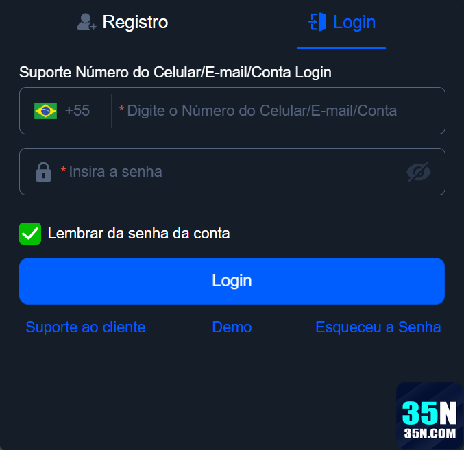 35n.com Cadastro Vantagens